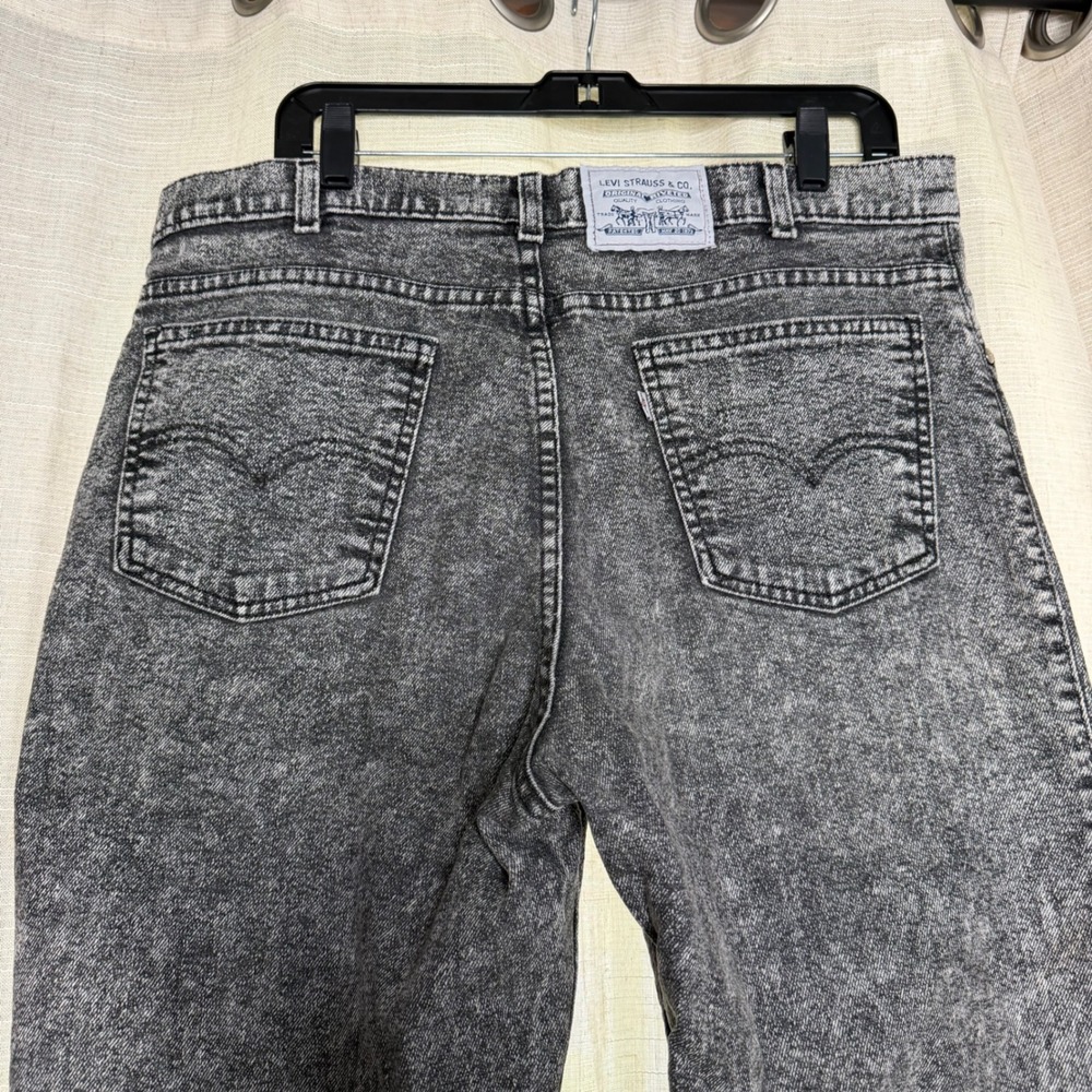 90s Vintage Levis 545 Relaxed Fit Acid Wash Gray Jeans USA Made Men's Size 36x32